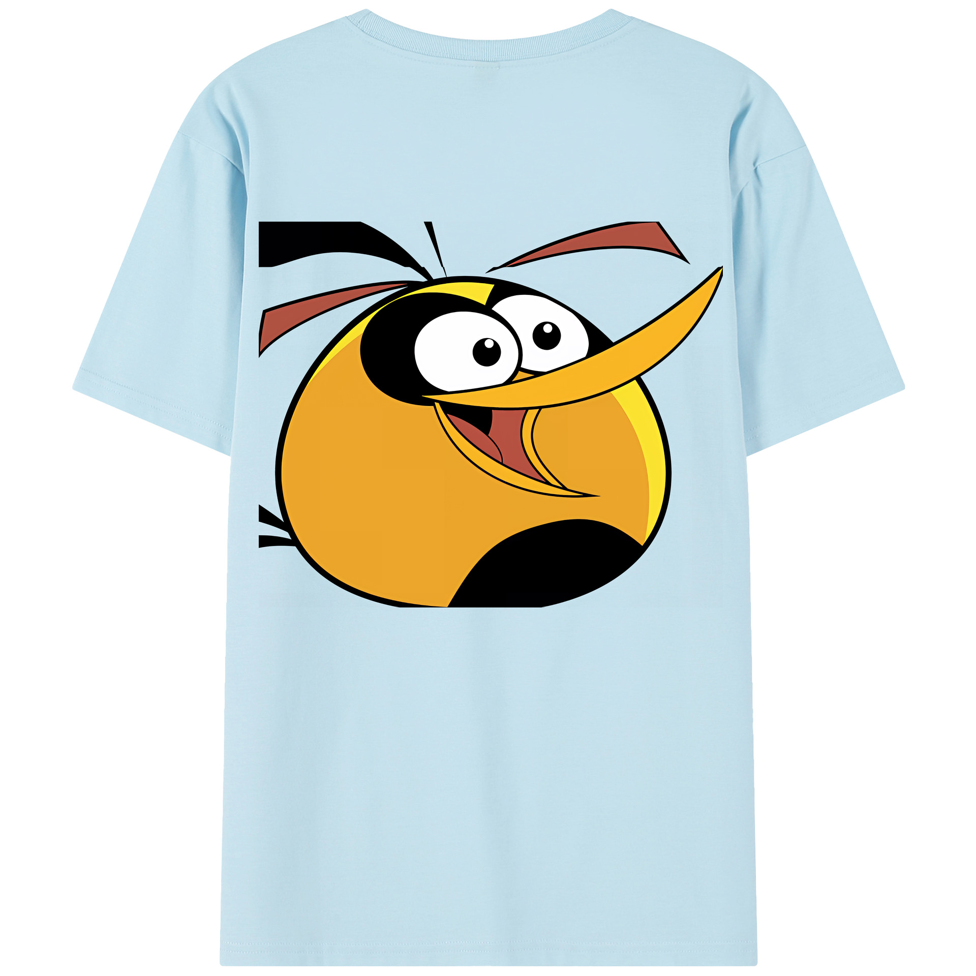 （画像用） Angry Birds アングリーバード 綿100％半袖Tシャツ（背面プリント）